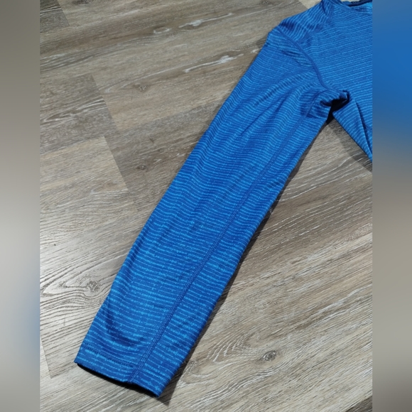 Base Layer 8 Performance Qwick-Dry Men XL Blue Long-Sleeve Fitness Shirt - Picture 9 of 14